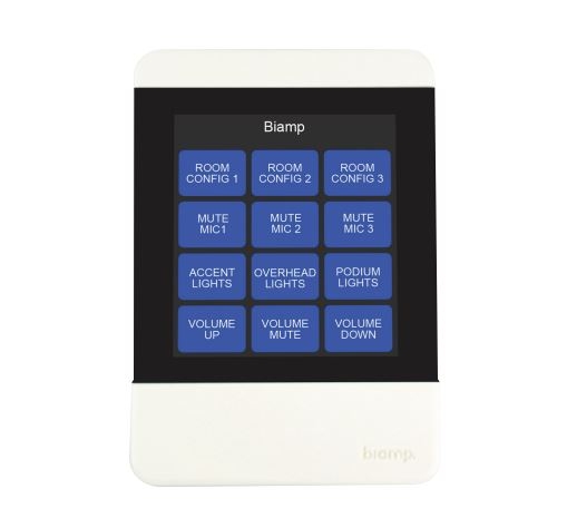 Biamp Apprimo TEC-X2000 schwarz - Touchscreen-Bedienfeld