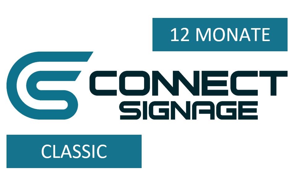 connectSignage CLASSIC - Cloud-Lizenz, 12 Monate