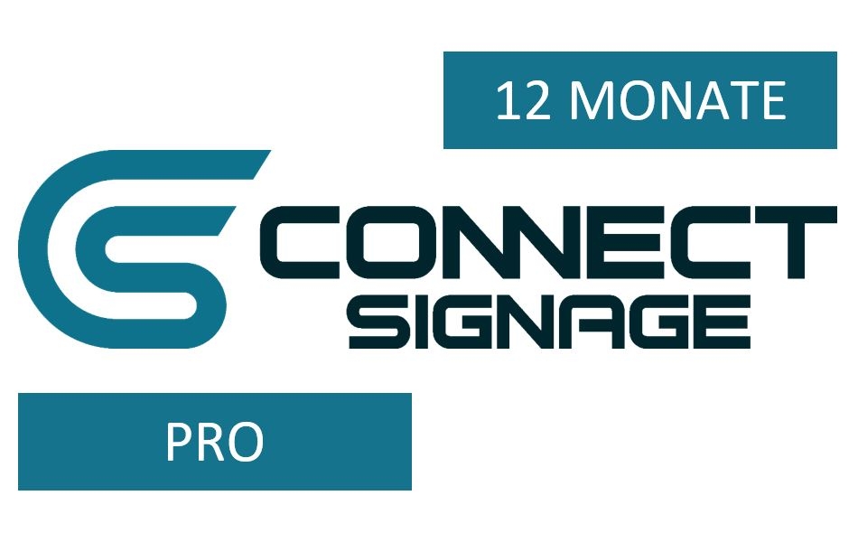 connectSignage PRO - Cloud-Lizenz, 12 Monate