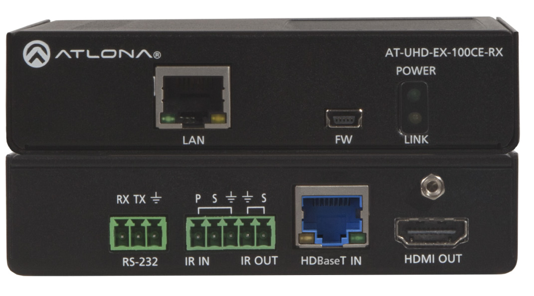 Atlona AT-UHD-EX-100CE-RX - HDBaseT Receiver, max.100m