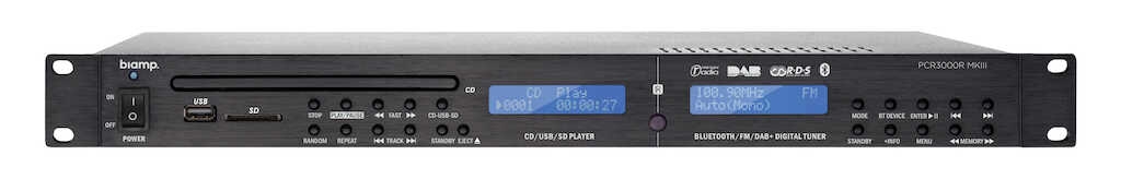 Biamp PCR3000RMKIII - DAB-/FM-Tuner/CD/MP3/SD/USB/BT