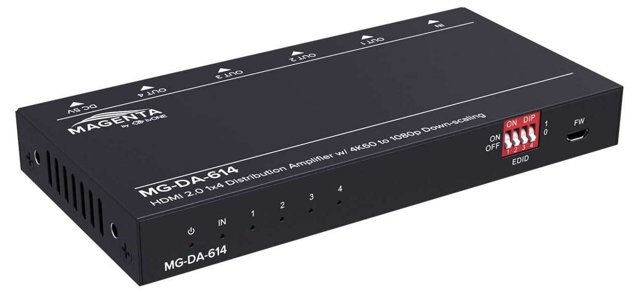 tvONE MG-DA-614 - HDMI Splitter, 1x4, HDMI 2.0